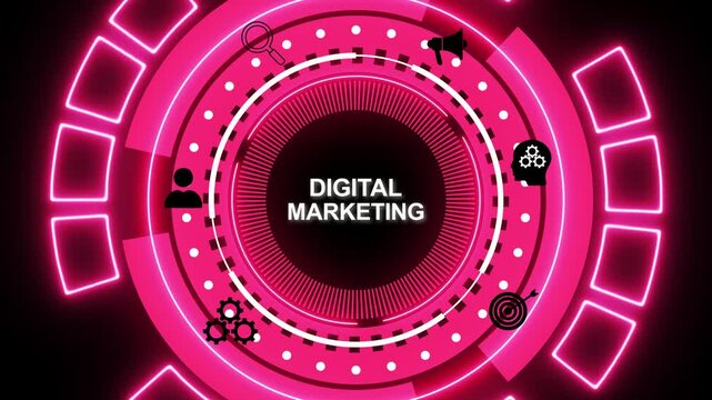 Business, Technology, Internet and network concept. Digital Marketing content planning advertising strategy concept. engage customers, and drive sales through targeted, measurable campaigns.