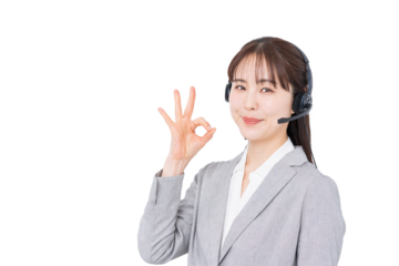 オペレーターの女性。