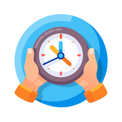 hands-holding-wall-round-clock--modern-collage-sty