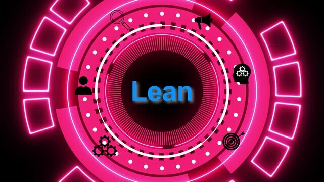 VLean is a management philosophy focused on maximizing value by minimizing waste and improving processes.Lean, Six sigma, quality control and manufacturing process management concept.