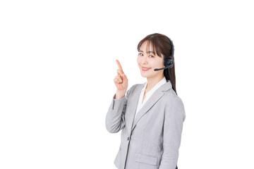 オペレーターの女性。