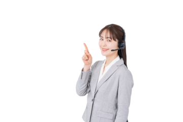 オペレーターの女性。