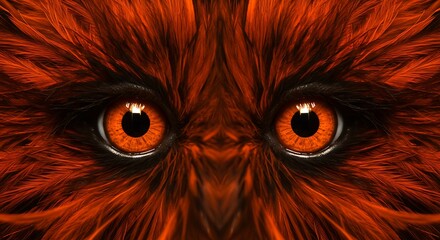 Fiery Owl Gaze