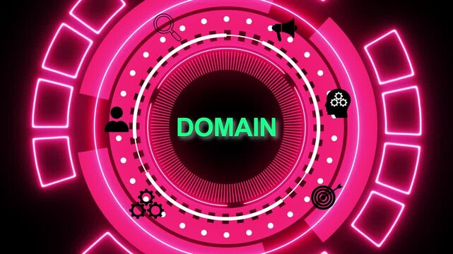 Business, Technology, Internet and network concept. A domain is a unique web address that identifies a website on the internet, allowing users to access online content easily.