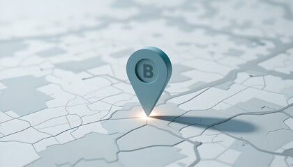 Fototapeta premium Location Pin on Map