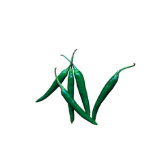 Fototapeta premium Green Chilli png image or photo 