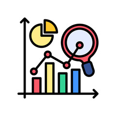 Predictive Analytic lineal color icon