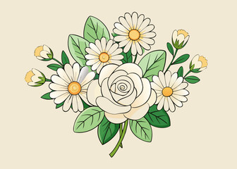 vector illustration of flowers