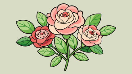vector illustration of a rose