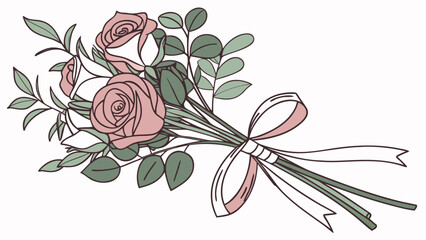 hand drawn flowers