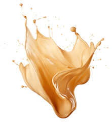 Fototapeta premium Beige splash abstract effect white.