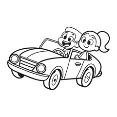 Wheels and Thrills: Kids' Vehicle Coloring Adventure