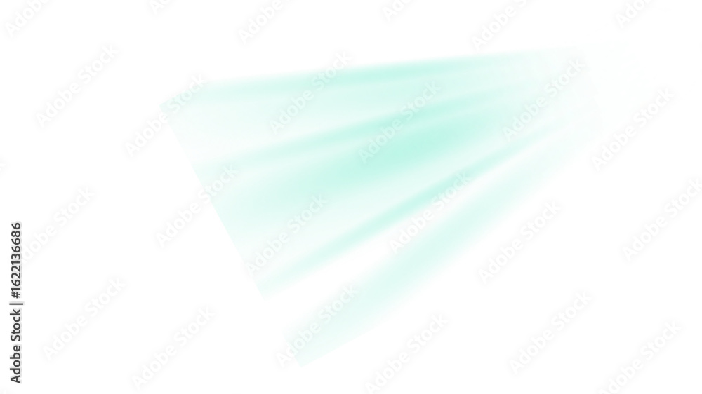 Poster soft aqua blue light rays with a transparent background, perfect for adding subtle glows and etherea