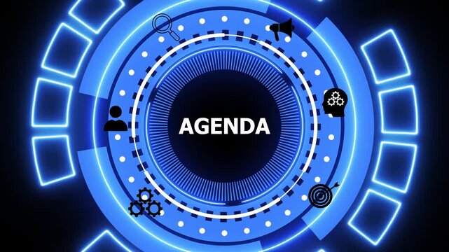 An agenda is a structured outline or plan of topics and activities to be discussed or accomplished during a meeting or event