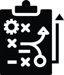 Obraz premium Strategic planning and teamwork icon