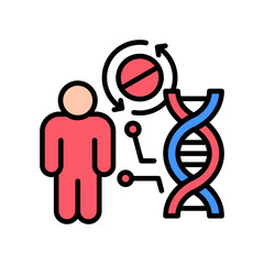 Personalized Medicine lineal color icon