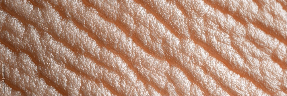 Poster macro view of skin texture illuminated by sunlight showcases intricate patterns and natural details