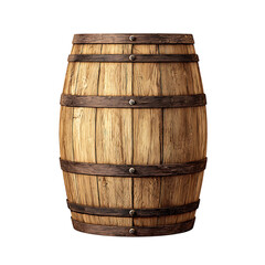 Obraz premium Close-up of a wooden barrel.