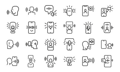 A comprehensive set of 24 black and white line icons representing diverse concepts such as business strategy, education, customer service, and daily life activities.