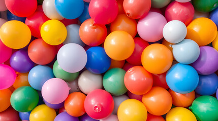 Obraz premium Heap of various colorful balloons