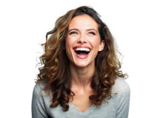 Woman crying png mockup portrait 