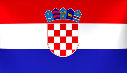 Naklejka premium flag of Croatia