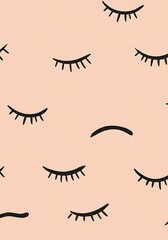 Blushing Peach & Ink: Dreamy Eyelid Pattern