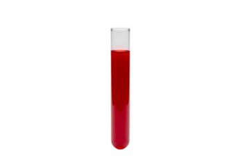 Red Liquid in Test Tube, Science Experiment, Laboratory Research, Medical Sample