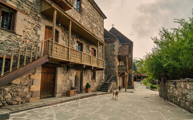 narrow street in the old town Dilijan 