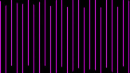 Abstract purple parallel lines moving in a seamless looping pattern on a black background - Powered by Adobe