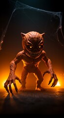 Infernal Creature: Glowing Eyes, Halloween Horror