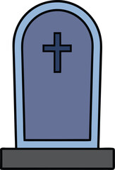 Obraz premium gravestone icon on transparent background