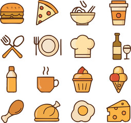 Food & Beverage Icon Bundle