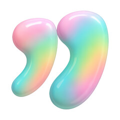 PNG Colorful abstract quotation marks