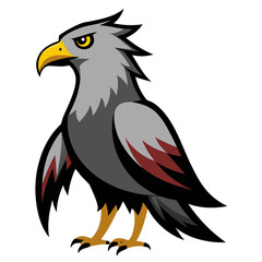 Modern Eagle Vector on White