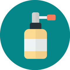 A stylized illustration of a spray bottle, ready to dispense liquid.