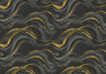 Obraz premium Abstract Wavy Lines Pattern,Vaporwave/Synthwave Style Background