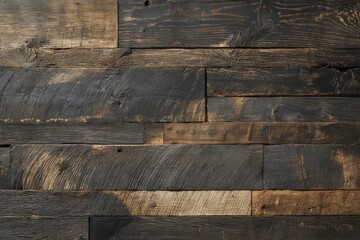 Dark Brown Wooden Plank Wall Texture