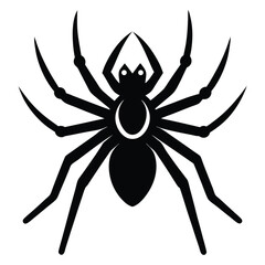 Solid color Trapdoor spider animal vector design