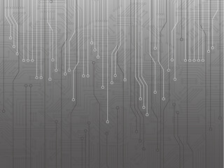伸びていく電子回路の背景素材