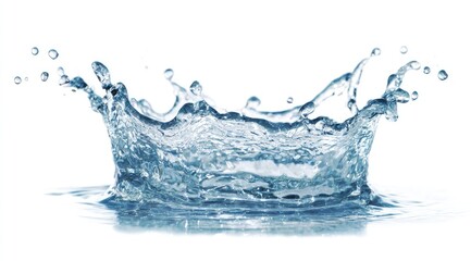 Water splash crown, isolated on white (1)