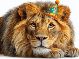 Majestic Lion in Professional Studio Setting Powerful Portrait Capture