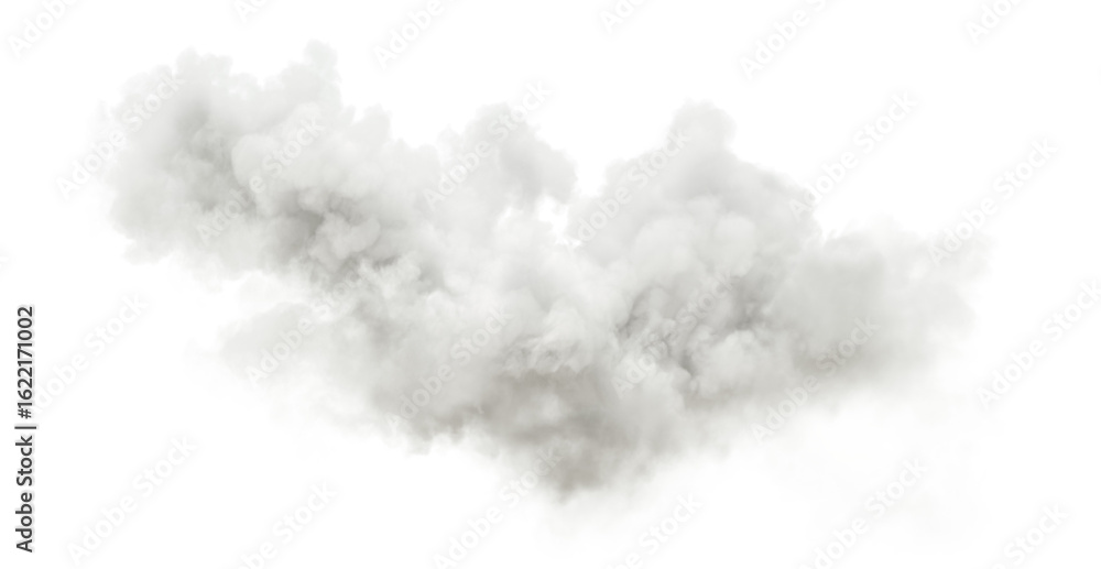 Poster relaxation calmness clouds diffusion isolate on transparent backgrounds 3d rendering png