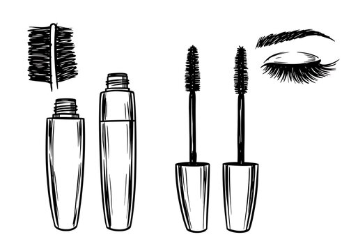 Ink Sketch: Mascara & Lash Elegance - Powered by Adobe