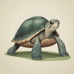 Obraz premium a turtle with a tiny smile