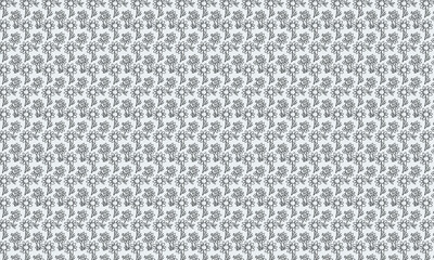Black and white daisy pattern illustration flower floral.
