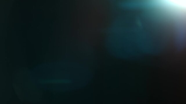 Real Shooted Cinematic Lens Flare Overlay on Black Background at 1000fps Slow Motion.
