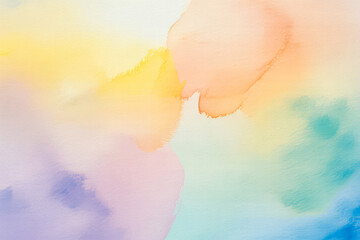 Soft pastel watercolor wash background abstract