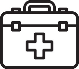 Obraz premium Medical First Aid Kit Icon