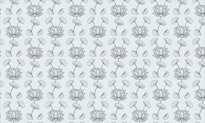 Elegant lotus flower pattern lotus flowers floral.